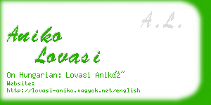 aniko lovasi business card